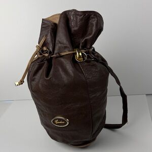 Carducci Dark Brown Leather Backpack